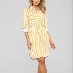 Mustard dress tunic shirt blouse